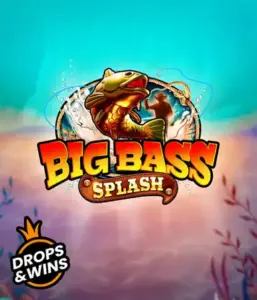 Explore the thrilling adventure of the Big Bass Splash game by Pragmatic Play, featuring a vibrant fish leaping out of water. This graphic depicts the essence of fishing with bold graphics and lively typography. Perfect for those who love fishing-themed games, promising a thrilling adventure. 